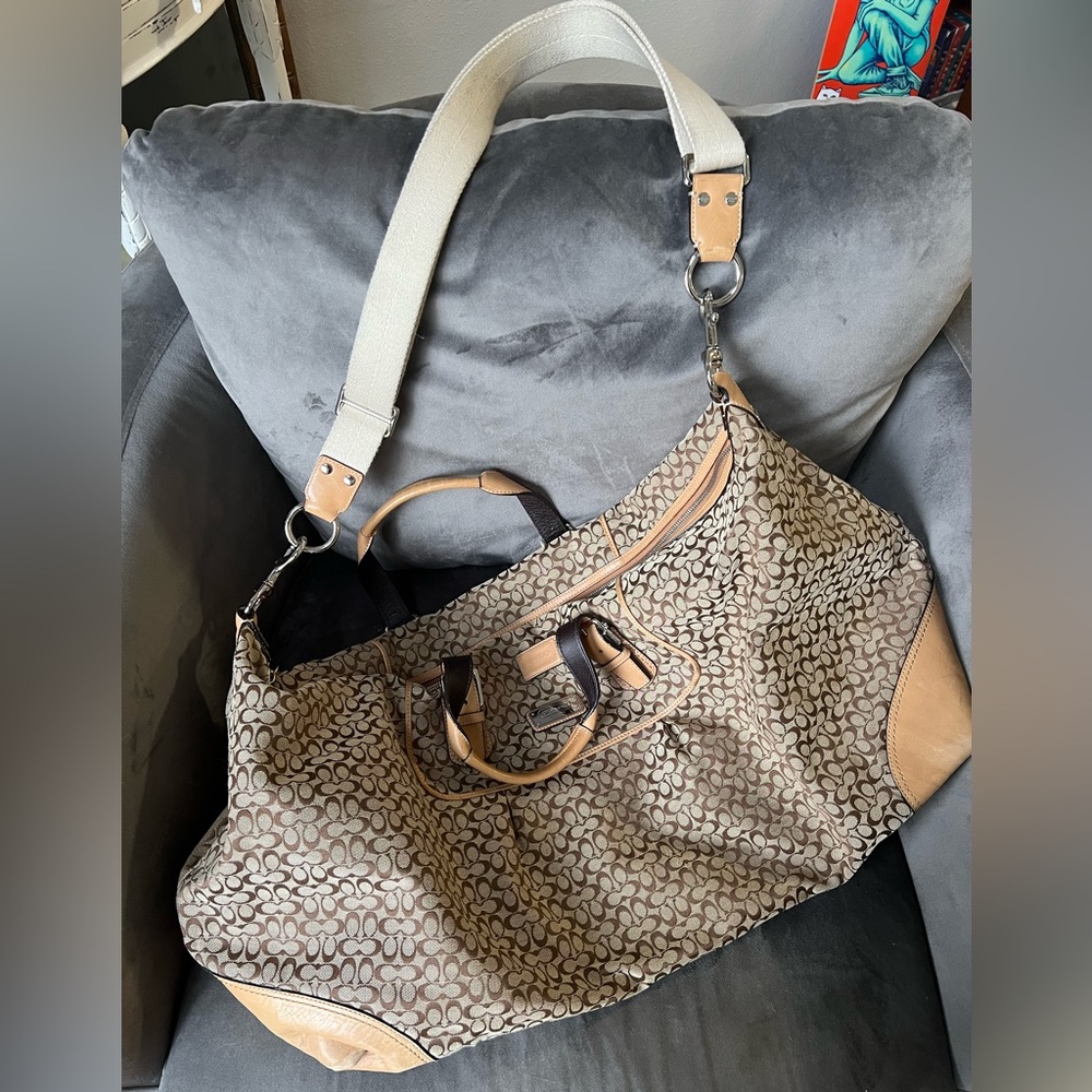 Coach duffel travel bag